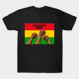 black history month flag T-Shirt